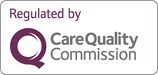 CQC logo - regulated by the care quality commission